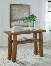 Bay Furniture Gallery - Ashley Furniture - Mackifeld Sofa Table - Sofa Table / Warm Brown - T724-4